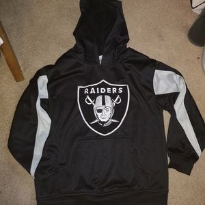 Raiders hoodie sweatshirt, sz youth 8/10
